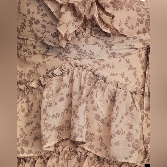 Anthropologie Bardot dress 2 Alessia pink floral ruffled mini dress $170 - Picture 6 of 11